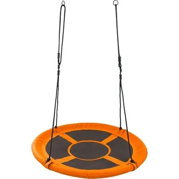 Zahradní houpačka Greenmill Dětská houpačka - čapí hnízdo, kulatá oranžová GR0228