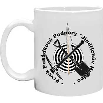 Hrnek malý bílý s potiskem Prvek posádkové podpory
