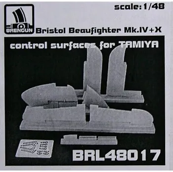 Plastikový model Brengun 1/48 Beaufighter Mk.IV+X control surfaces (TAMIYA)