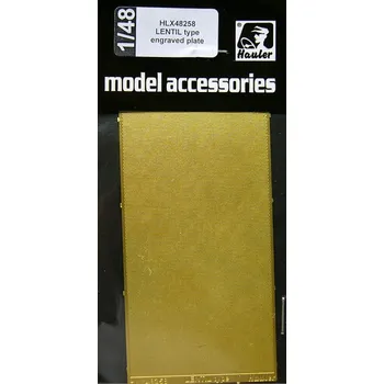 Plastikový model Hauler 1/48 Engraved plate - GERMAN Lentil (100x50mm)