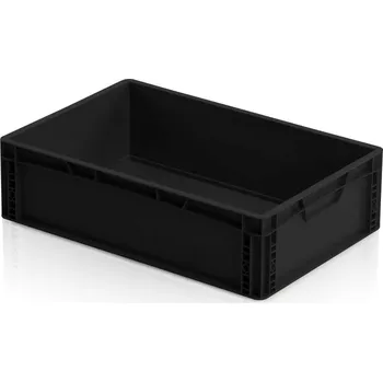 Přepravka na jídlo Plastová ESD Euro přepravka 600x400x170 mm, plný úchyt + doprava zdarma