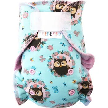 Plena Breberky Kalhotková plenka (M) - Sovičky v medailonku SZ, starorůžový velur