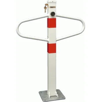 Plotový sloupek Parkovací sloupek sklopný, motýlek, bílý + doprava zdarma