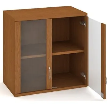 Kancelářský vozík HOBIS kancelářská policová skříň horní - SZ 2 80 02 H, zámek Huwill, třešeň + doprava zdarma