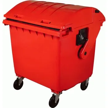 box na krmivo Elkoplast Plastový kontejner 1100 l červený