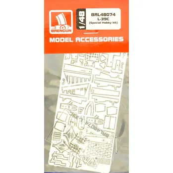Plastikový model Brengun 1/48 L-39C - detail PE set (SP.HOBBY)