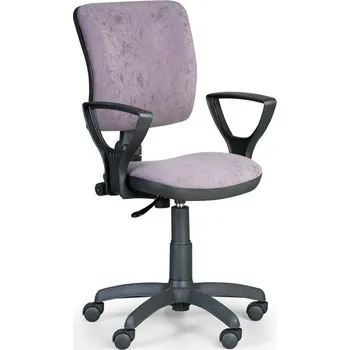 Kovo Praktik Kancelářská židle MILANO II s područkami, šedá + doprava zdarma