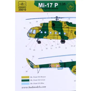 Plastikový model HAD models 1/35 Mi-17 P in Hungarian Service