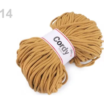 Příze Provázková příze 100 m Cordy - 14 hořčicová