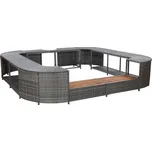 Vidaxl 46074 čtvercová obruba k vířivce…