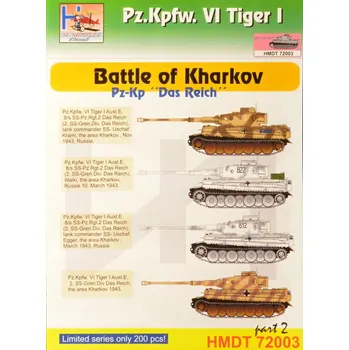 Plastikový model HM decals 1/72 Decals Pz.Kpfw.VI Tiger I Battle of Kharkov 2