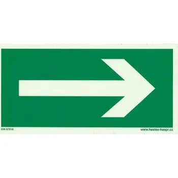 Šipka směrová velká-samolepicí fotoluminiscenční fólie