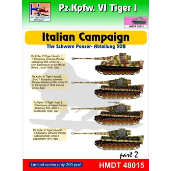 Plastikový model HM decals 1/48 Decals Pz.Kpfw.VI Tiger I Italian Campaign 2