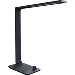 LED stolní lampa Panlux MASTER 10 W 500 lm 3000-5000 K s integrovanou bezdrátovou nabíječkou 5V/1A, černá