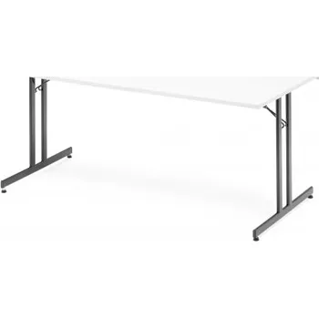 Jídelní stůl AJprodukty Skládací kongresový stůl Emily, 1800x800 mm, bílá, černá 143682