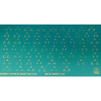 Plastikový model HAD models 1/35 Decal German Tactical Symbols WWII (part 1)