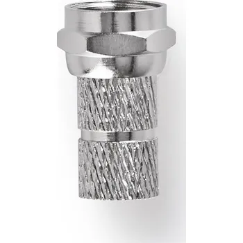 Anténní redukce Nedis F-Konektor | Zástrčka | 5,5 mm | Šroubovací | Kovový