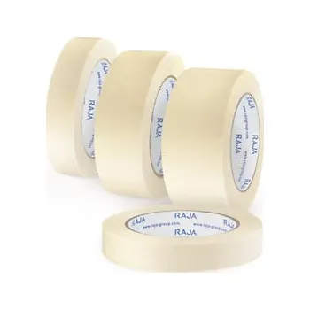 Lepicí páska Krepová lepicí páska, 50mm, návin 50m, tloušťka 120µm | RAJA - Balení po 24 ks