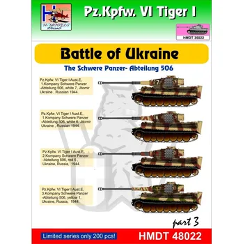 Plastikový model HM decals 1/48 Decals Pz.Kpfw.VI Tiger I Battle of Ukraine 3