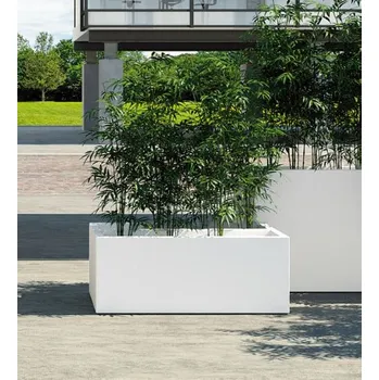 Květináč EURO 3 PLAST S.p.A. Venkovní květináč KUBE CASSETA - 2601, , Barva (official) Rezavá, Varianta (80 x 30 x 30 h.) lt. 32