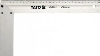 Úhloměr Truhlářský úhelník hliníkový 250mm Yato YT-7080