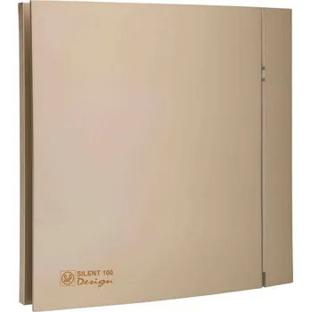 Domácí ventilátor Soler & Palau SILENT 100 CRZ DESIGN Champagne 4C tichý axiální ventilátor s časovým doběhem