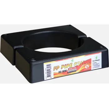 Kouřovod Den Braven - Protipožární trubková objímka, průměr 80 mm, černá