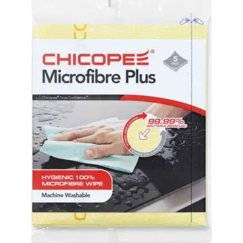 Utěrka CHICOPEE Utěrky Microfibre Plus 34x40 cm/5 ks - žluté 74723