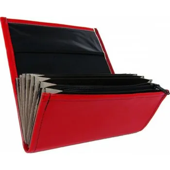 HOTELUM Číšnická kasírka - 2 zipy, koženka, červená F102N-018