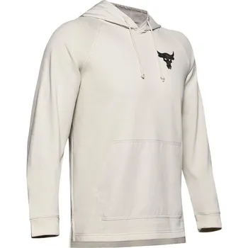 Pánská mikina Under Armour Project Rock Terry Hoodie bílá
