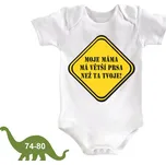 Kojenecké body Moje máma má větší prsa - 74-80