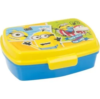 Svačinový box Stor Svačinový box Mimoni modrý 16x11x5 cm