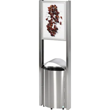 Odpadkový koš Odpadkový koš s reklamní plochou VAR