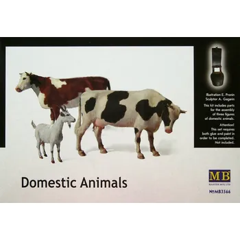 Plastikový model Master Box 1/35 Domestic Animals (3 fig.)