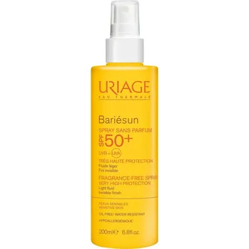 Přípravek na opalování Uriage Bariésun Fragrance-Free Spray SPF 50+ 200 ml