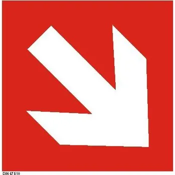Směrová šipka k zařízení PO (nahoru,dolů)-plastová fotoluminiscenční…