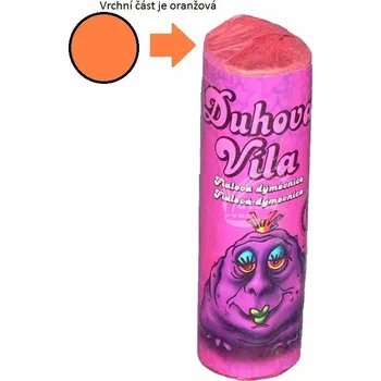 Zábavní pyrotechnika Dýmovnice Duhová víla oranžová - oranžový dým