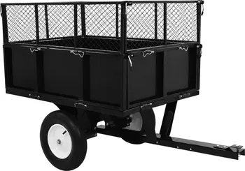 Příslušenství pro zahradní traktor Sklápěcí přívěsný vozík 300 kg černý