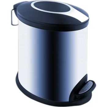Odpadkový koš Caretrade Oválný koš, pedálový 5l