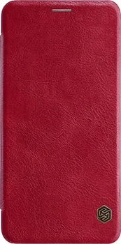 Pouzdro na mobilní telefon Nillkin Qin Book pro Samsung Galaxy A21 červené