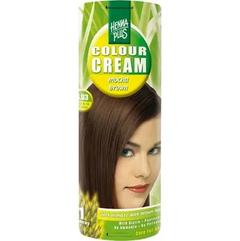 Barva na vlasy Krémová barva Mocca hnědá 4.03 HennaPlus 60 ml