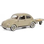 Schuco VOLKSWAGEN KAFER S PŘÍVĚSNÝM VOZÍKEM PORTER 450269200