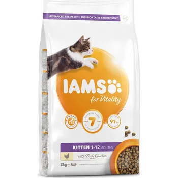 IAMS for Vitality Kitten Food with Fresh Chicken, 2 kg