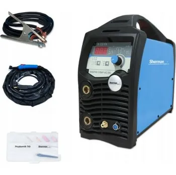 Svářečka Svářecí invertor DIGITIG 206 P AC/DC 200 A - 40% + kabel + hořák + ventil + láhev ARGON plná