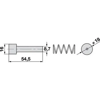 Vidlice na kolo Kolík vidlice Walterscheid Agraset 102