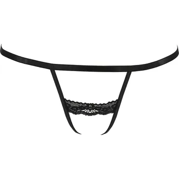 Dámské erotické kalhotky Passion Shelly Thong Black Velikost XXL/XXXL