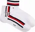 Pánské ponožky Tommy Hilfiger Iconic Stripe bílé 39-42 2 pack