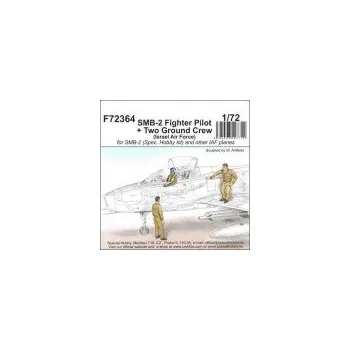 Plastikový model 1/72 SMB-2 Fighter Pilot and Ground Crew (3 fig.)