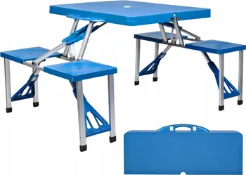 kempingový stůl Malatec 7894 kempingový skládací set modrý