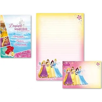 Dopisní papír barevný LUX 5+10 Disney (Princess 2)